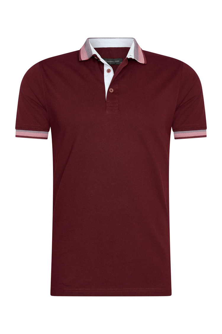 HEREN POLO BORDEAUX ROOD