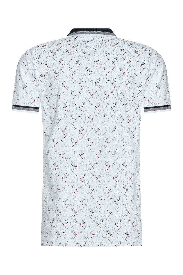 HEREN POLO WIT MET PRINT 3010