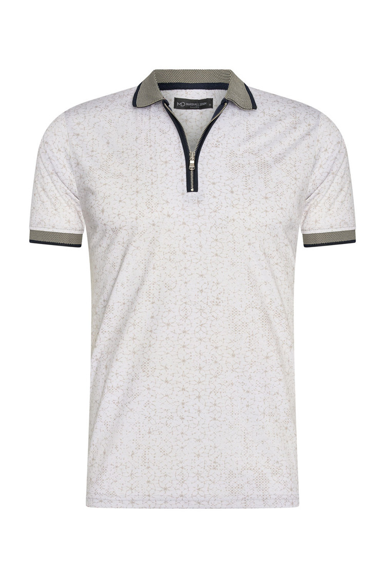 HEREN POLO WIT MET PRINT 3009