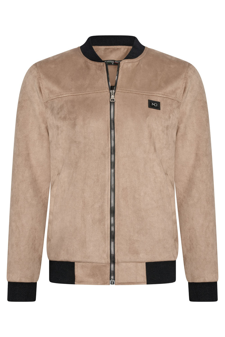 SUEDE ZOMERJAS BEIGE