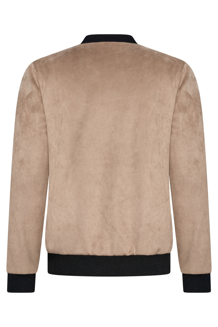 SUEDE ZOMERJAS BEIGE