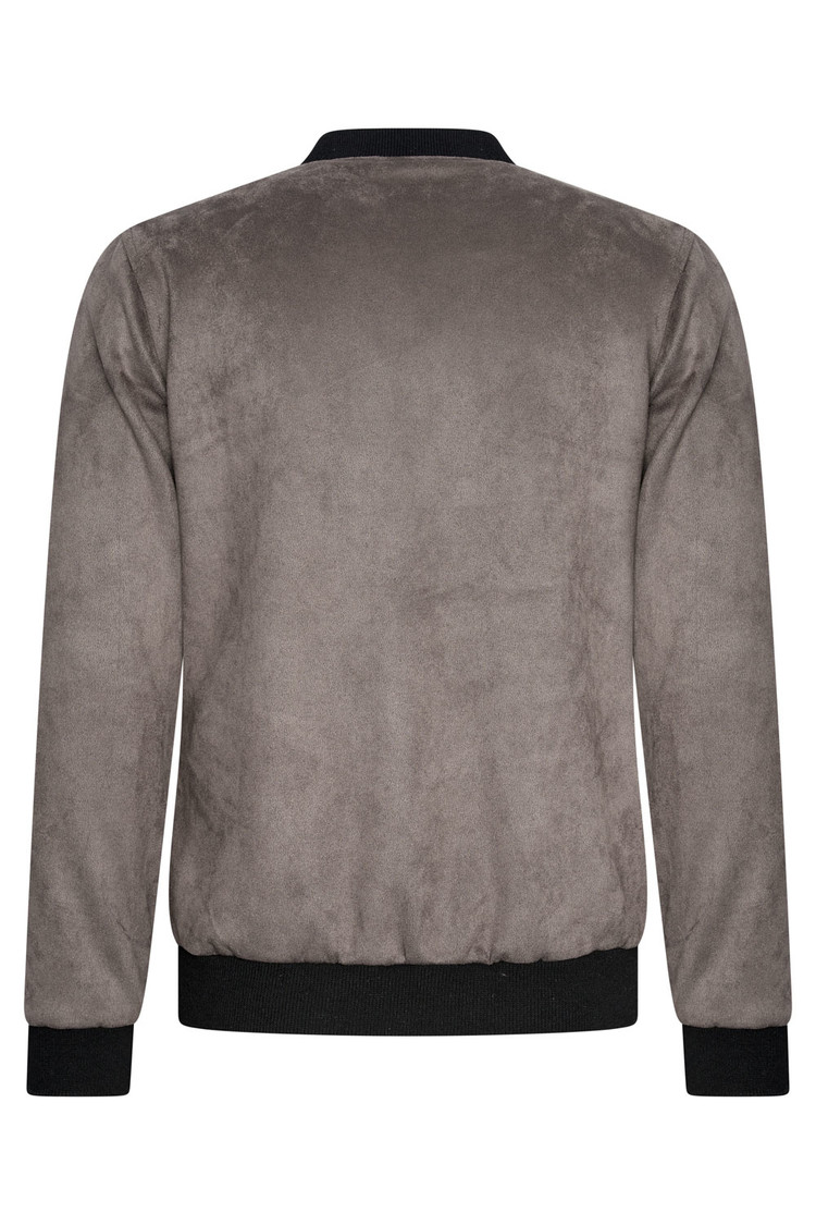 SUEDE ZOMERJAS GRIJS