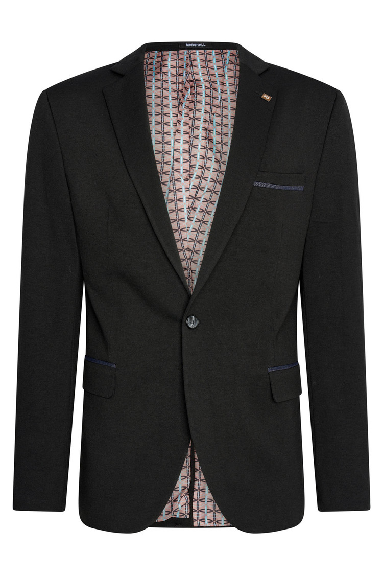 Heren colbert zwart superstretch