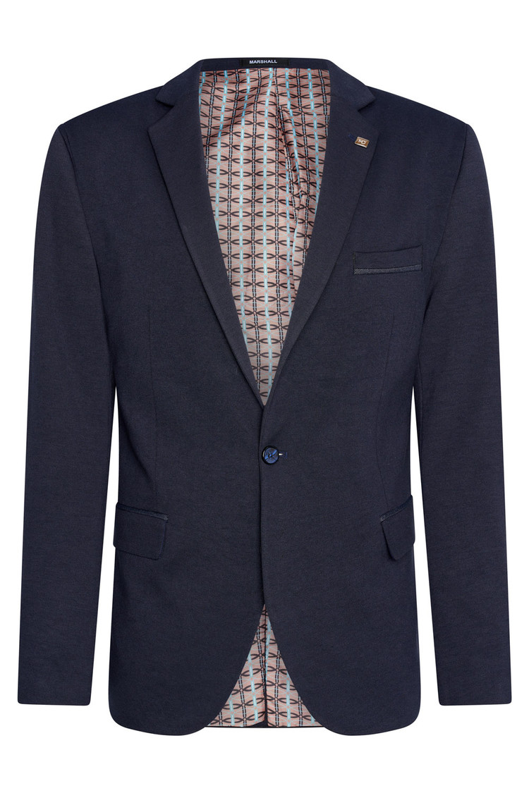 Heren colbert donkerblauw superstretch