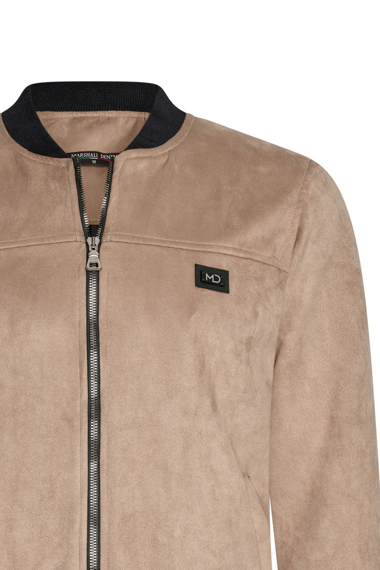 SUEDE ZOMERJAS BEIGE