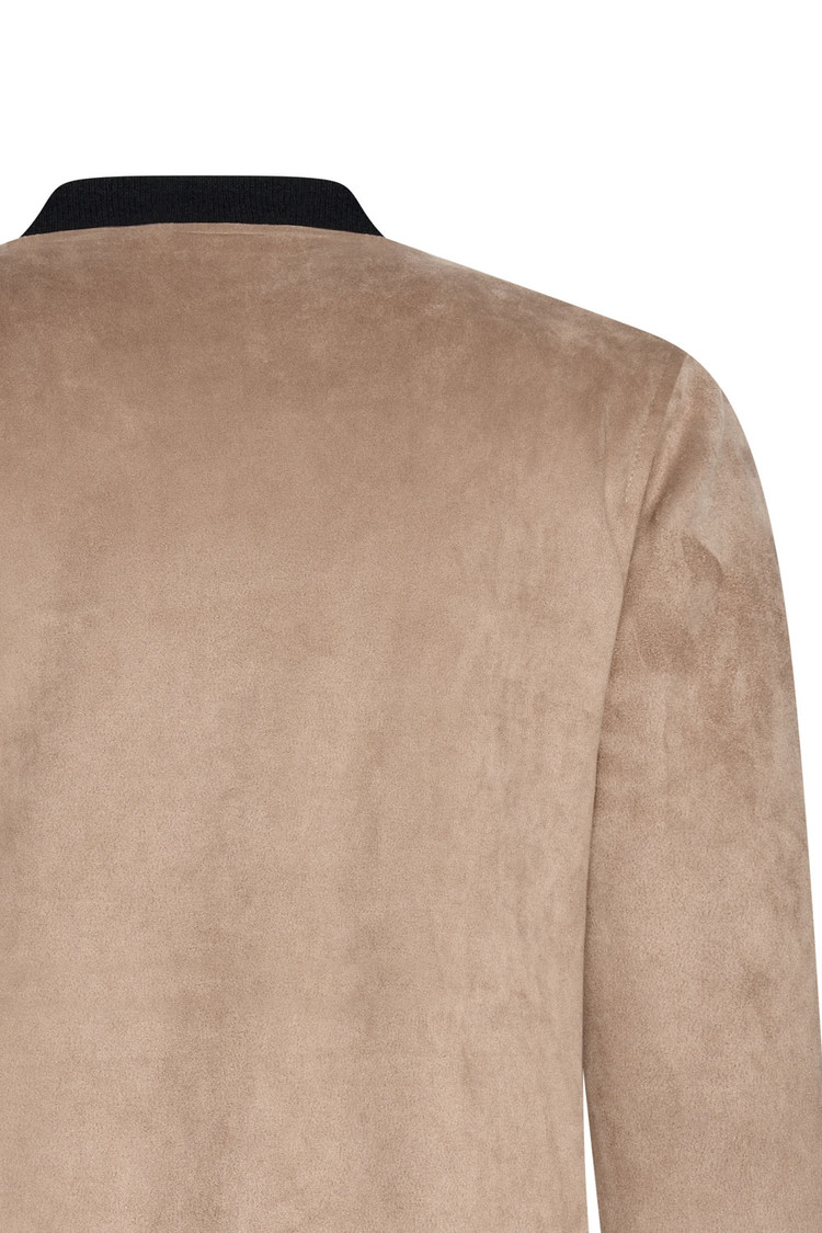 SUEDE ZOMERJAS BEIGE