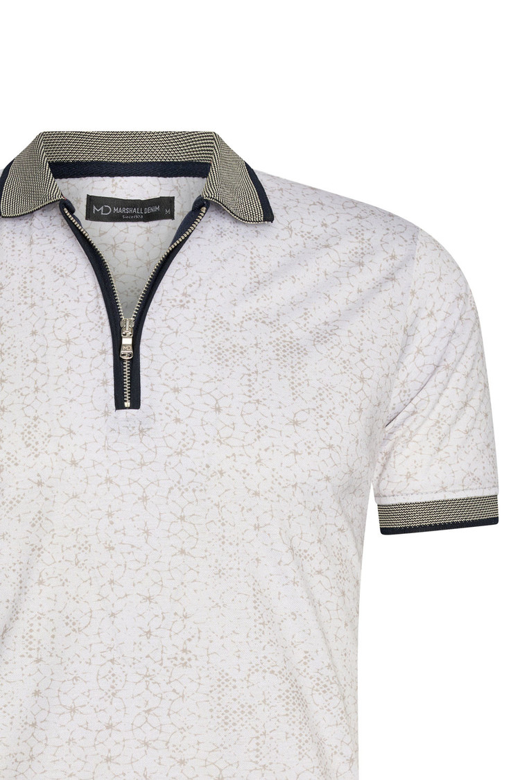 HEREN POLO WIT MET PRINT 3009