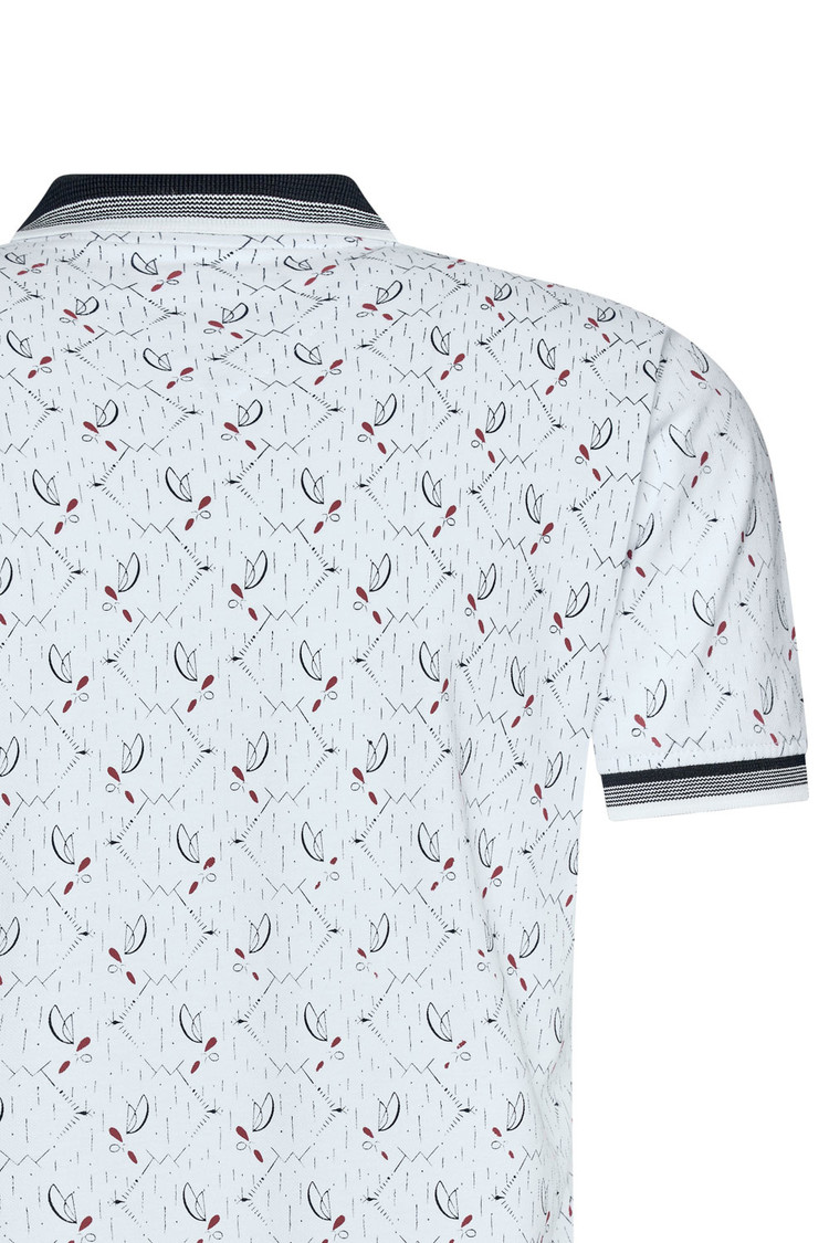 HEREN POLO WIT MET PRINT 3010