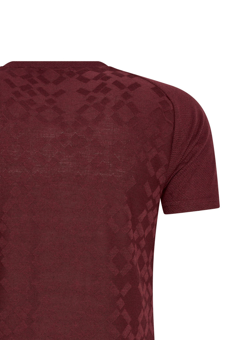 HEREN T-SHIRT Bordeaux rood