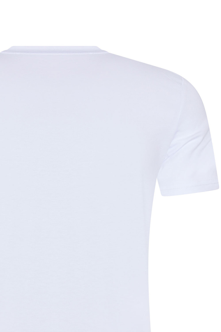 HEREN T-SHIRT WIT MET PRINT