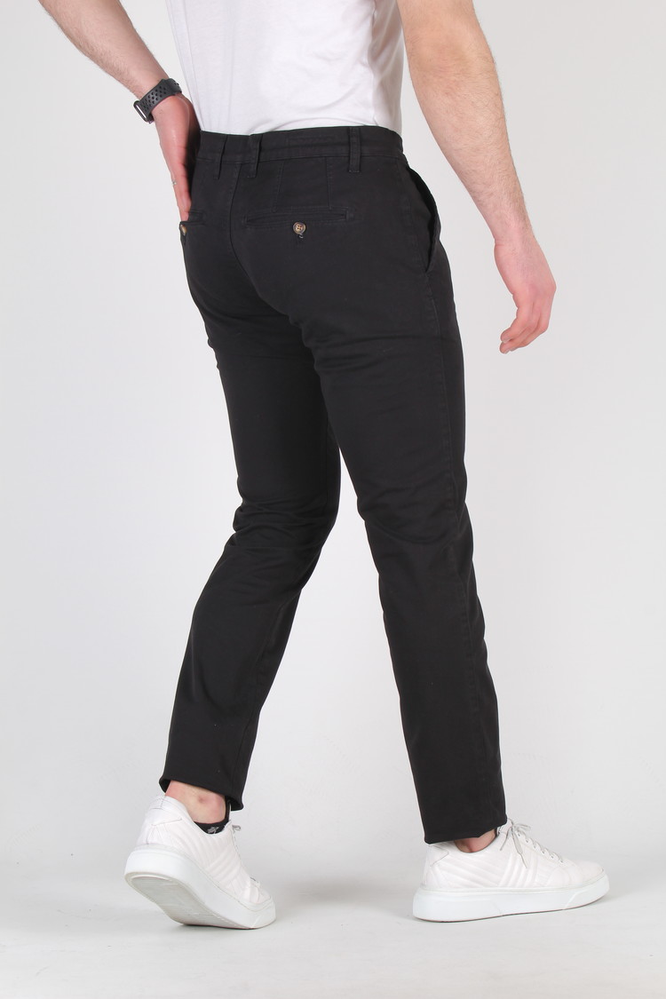 HEREN CHINO BROEK ZWART