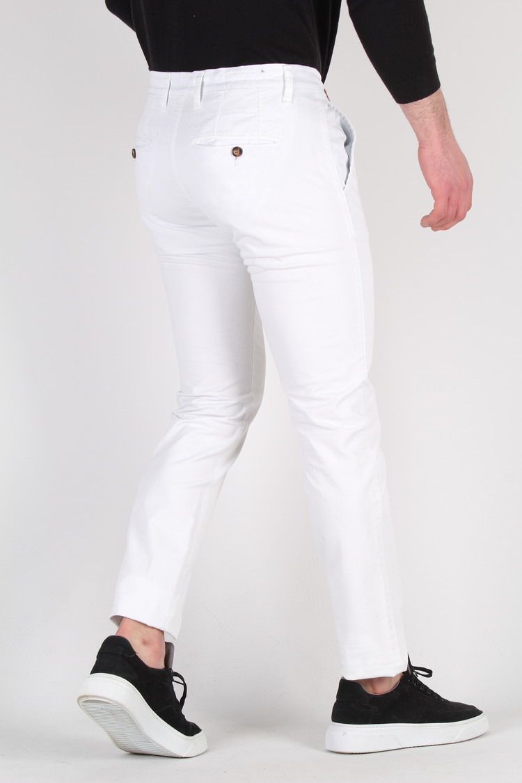HEREN CHINO BROEK WIT