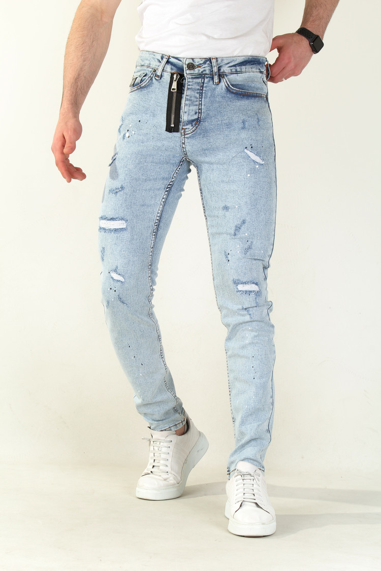 HEREN JEANS SLIM FIT 2196-2 LICHTBLAUW