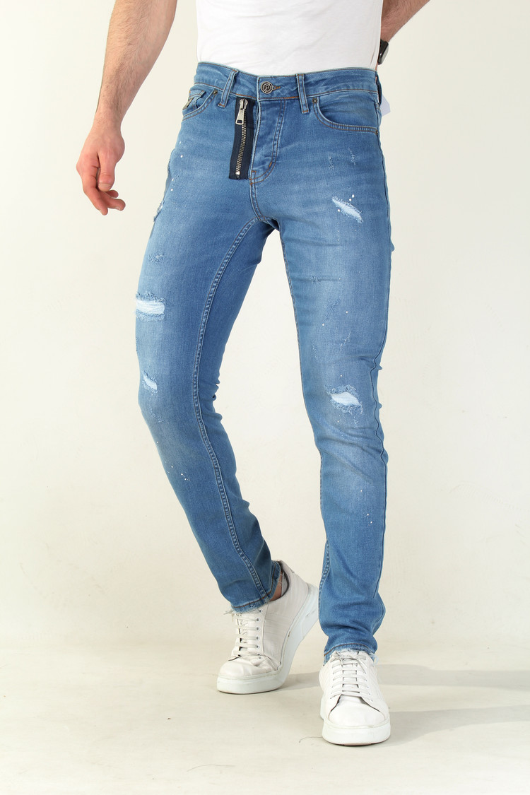 HEREN JEANS SLIM FIT 2196-3 BLAUW