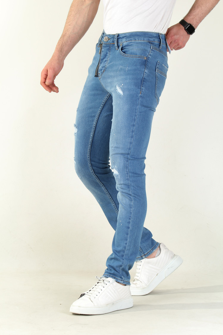 HEREN JEANS SLIM FIT 2196-3 BLAUW