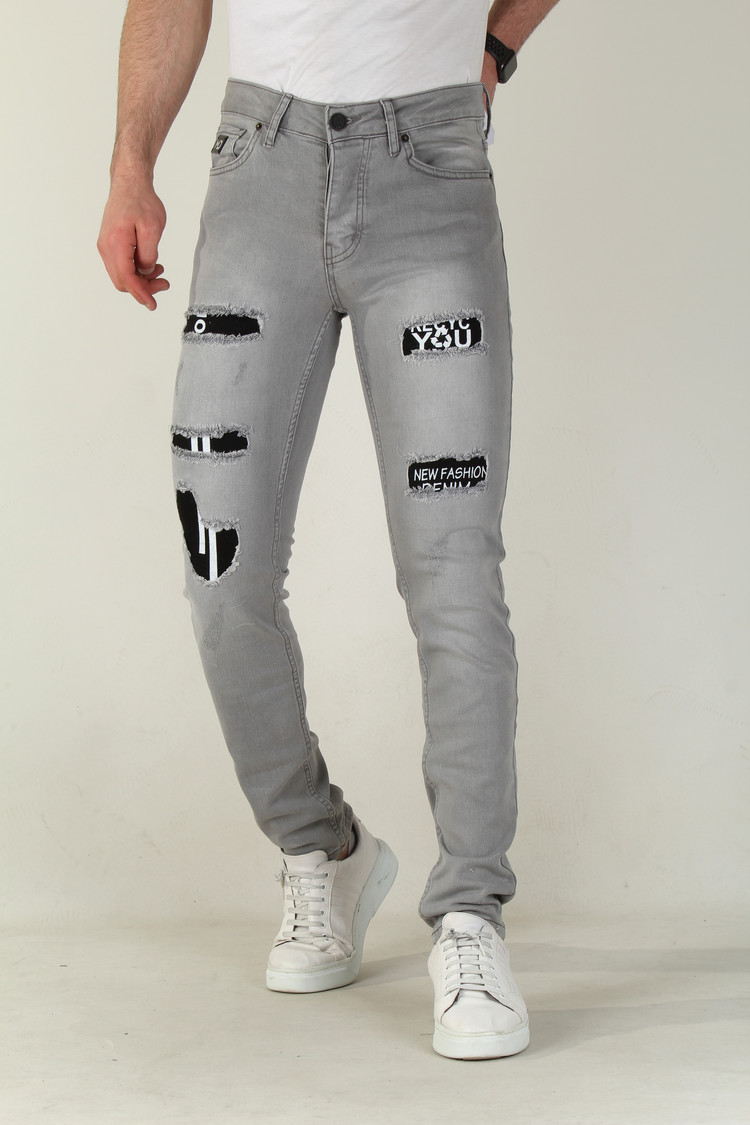 HEREN JEANS SLIM FIT 2688 GRIJS