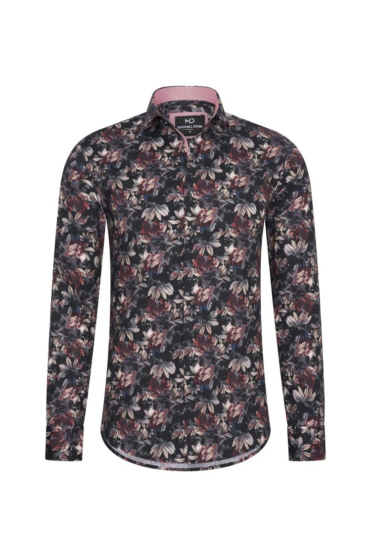 Overhemd bloemenprint 1978