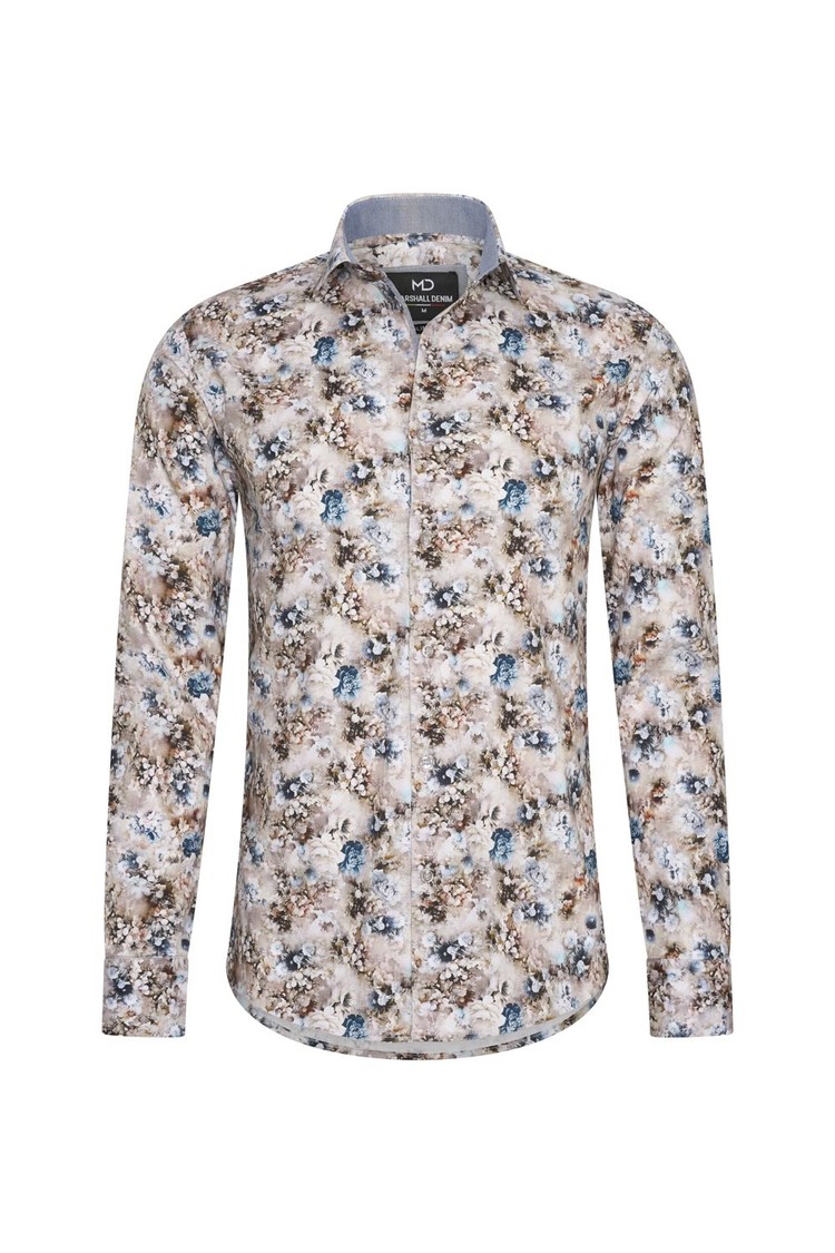 Overhemd bloemenprint 1986