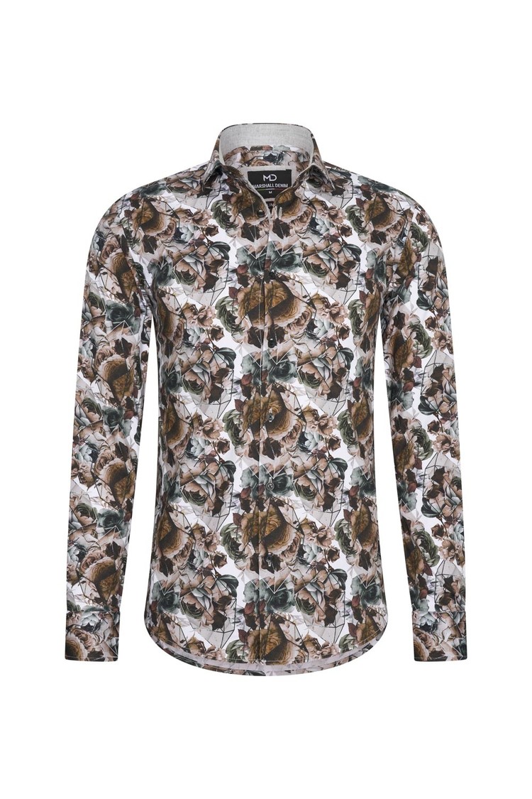 Overhemd bloemenprint 1989