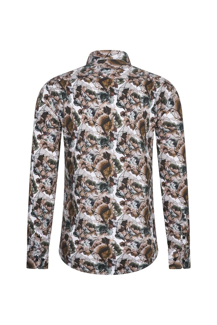 Overhemd bloemenprint 1989