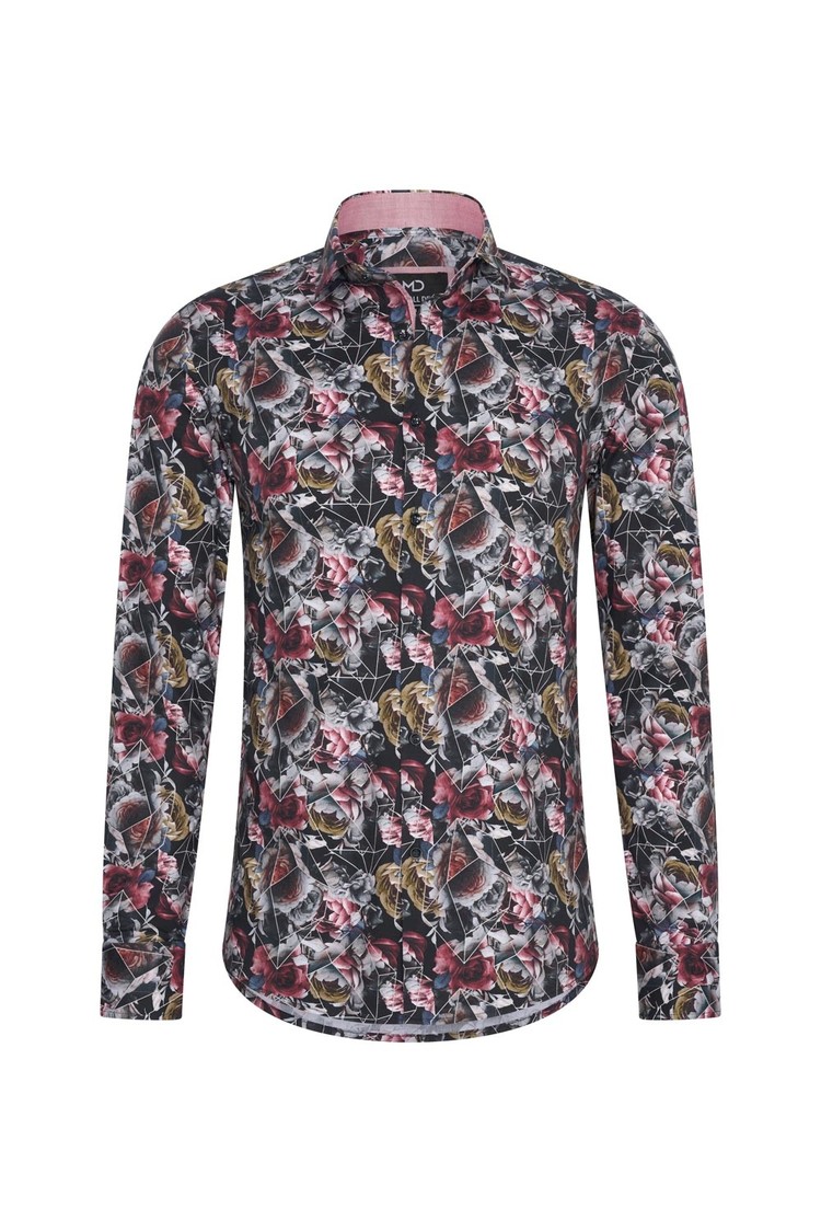 Overhemd bloemenprint 1990