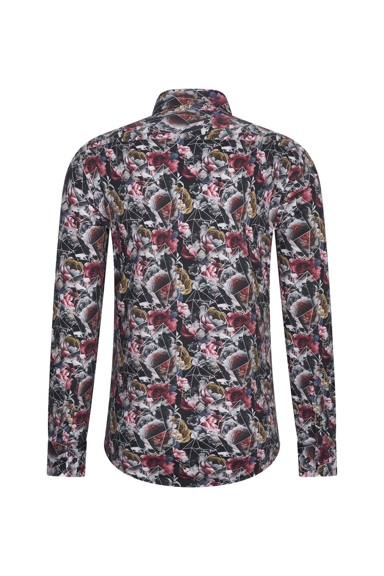 Overhemd bloemenprint 1990