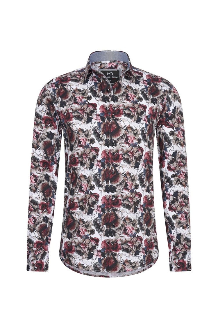 Overhemd bloemenprint 1991