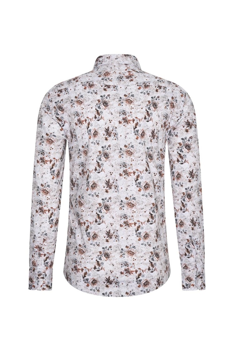 Overhemd wit bloemenprint 1995