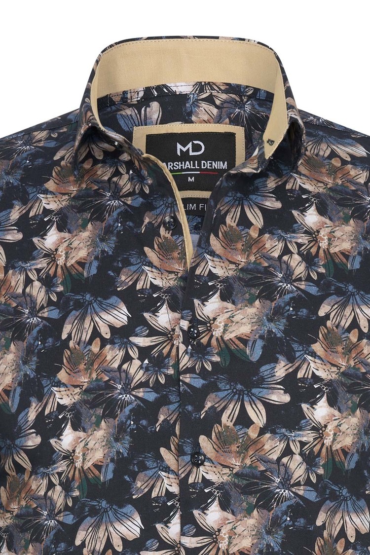 Overhemd bloemenprint 1976