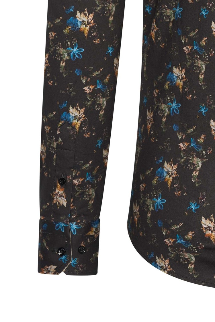 Overhemd bloemenprint 1985