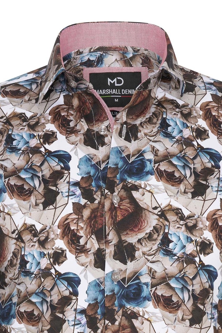 Overhemd bloemenprint 1988