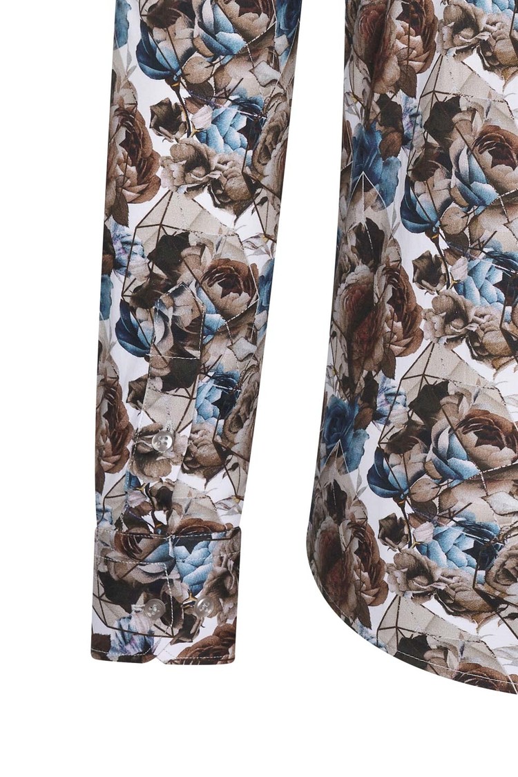 Overhemd bloemenprint 1988