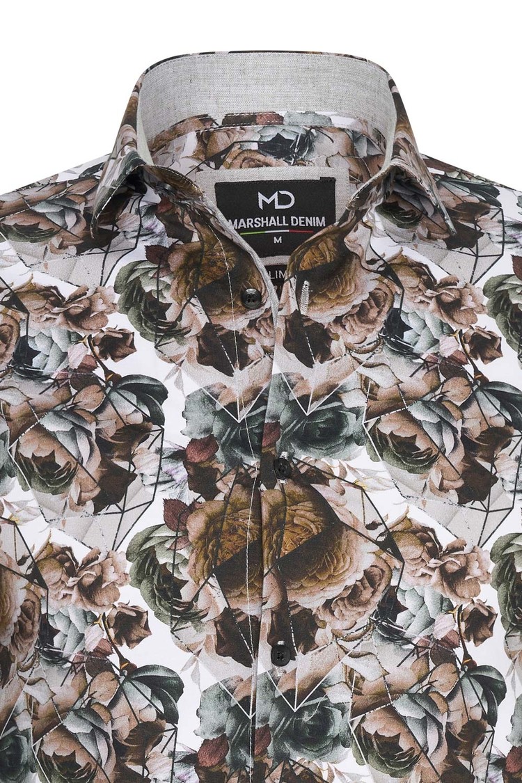 Overhemd bloemenprint 1989