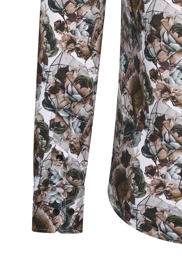 Overhemd bloemenprint 1989