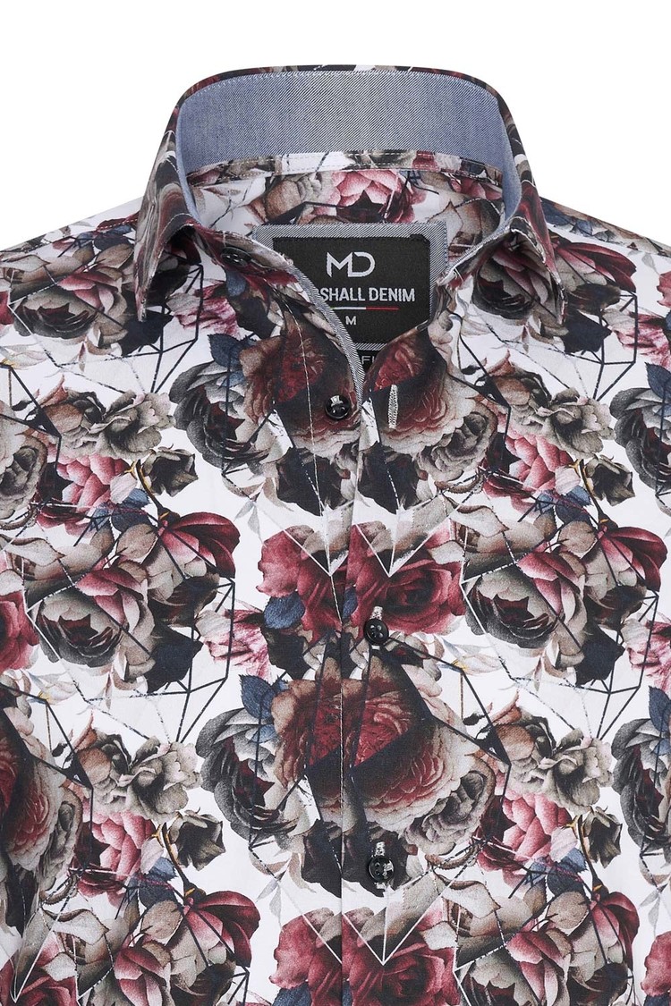 Overhemd bloemenprint 1991