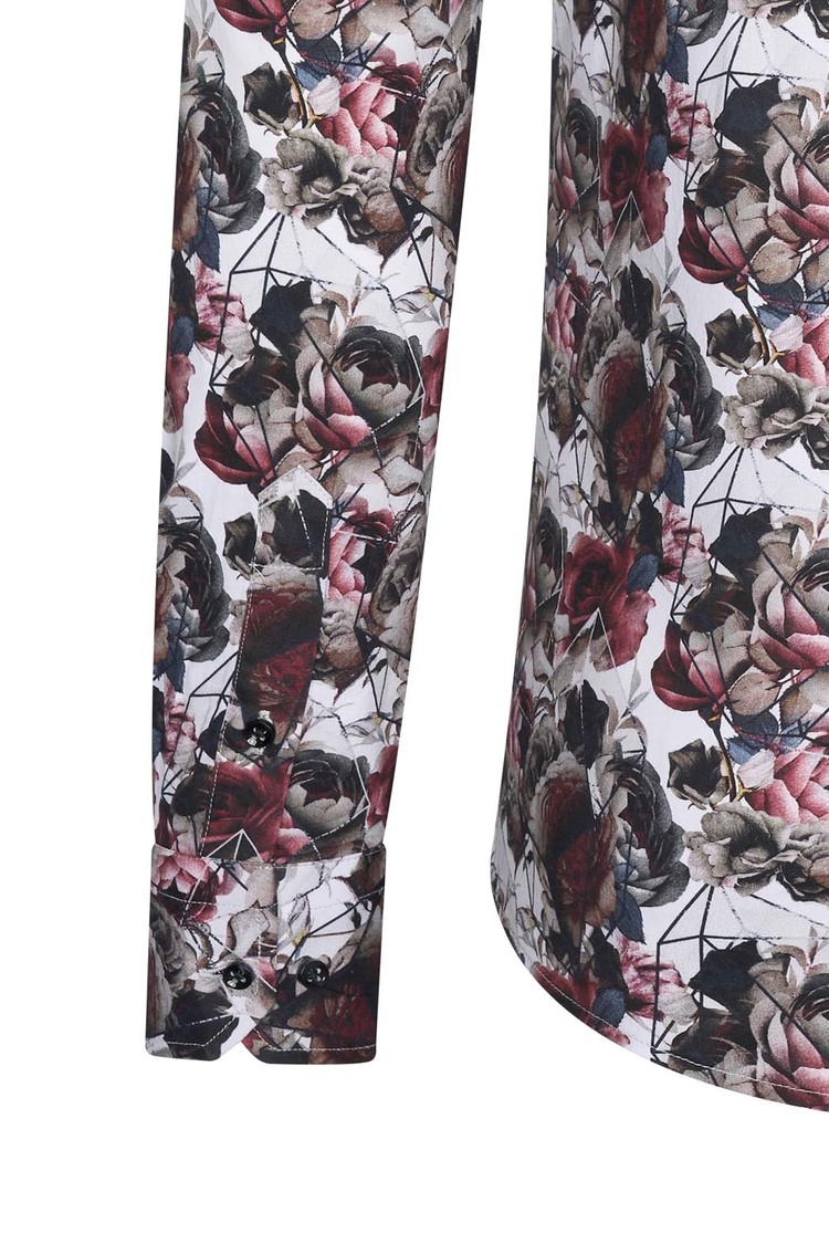 Overhemd bloemenprint 1991