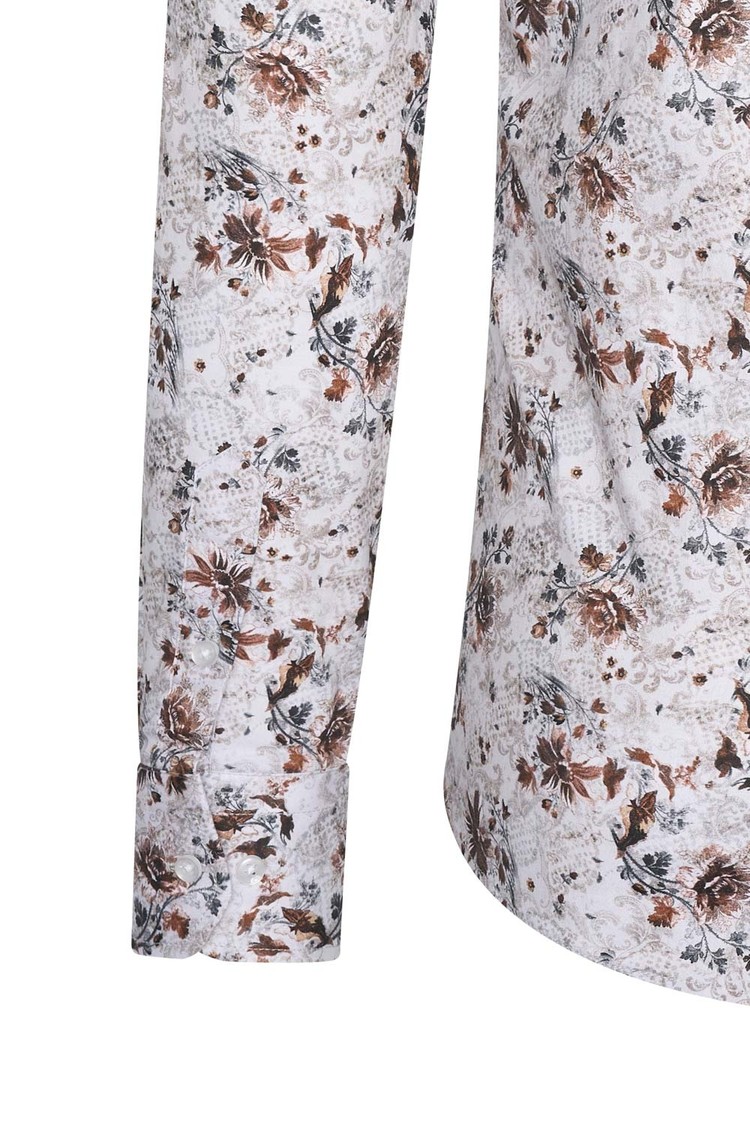 Overhemd wit bloemenprint 1995