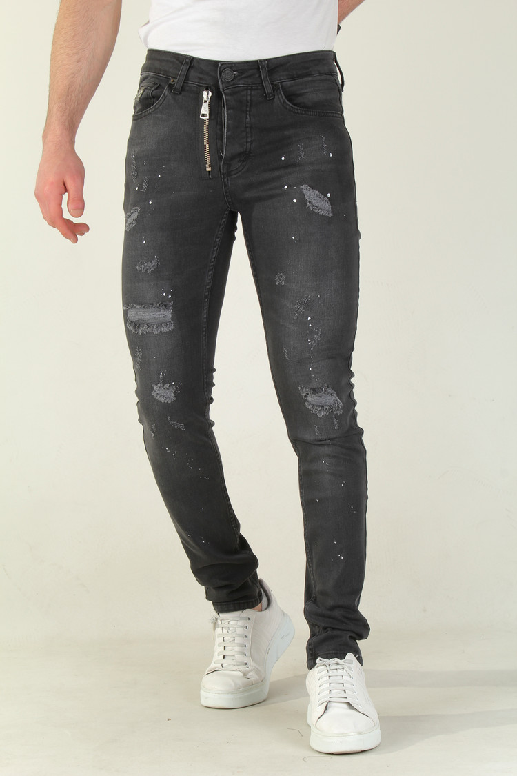 HEREN JEANS SLIM FIT 2196-1 DONKERGRIJS