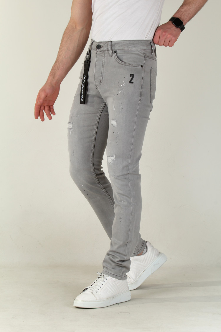 HEREN JEANS SLIM FIT 2356 LICHTGRIJS