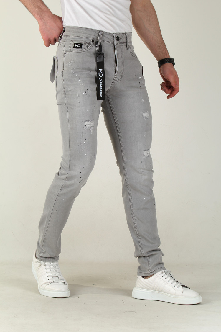 HEREN JEANS SLIM FIT 2356 LICHTGRIJS