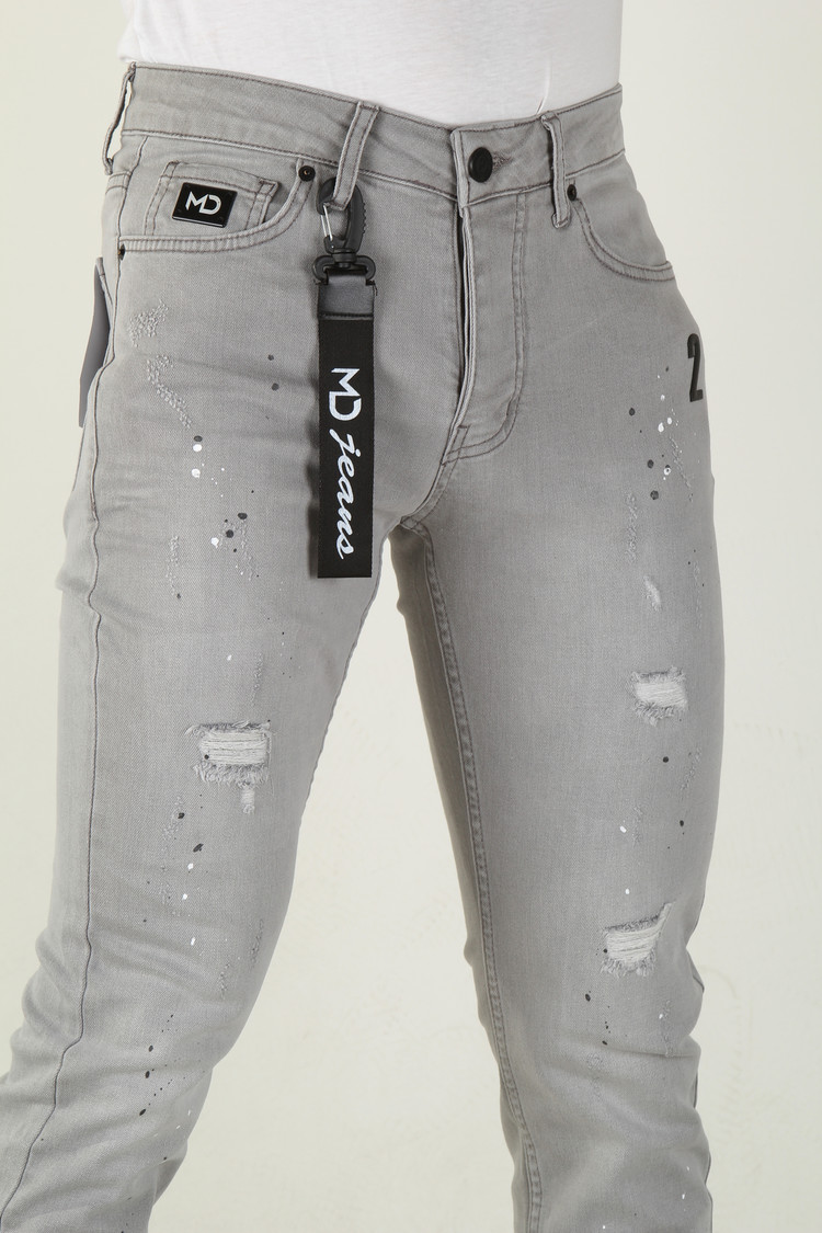 HEREN JEANS SLIM FIT 2356 LICHTGRIJS