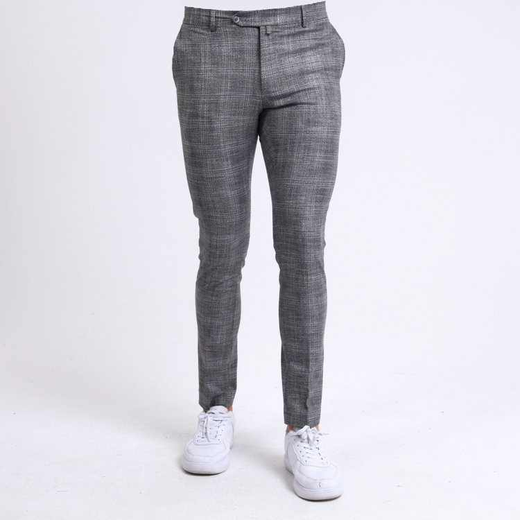 Heren Pantalon 9198-02 GERUIT GRIJS