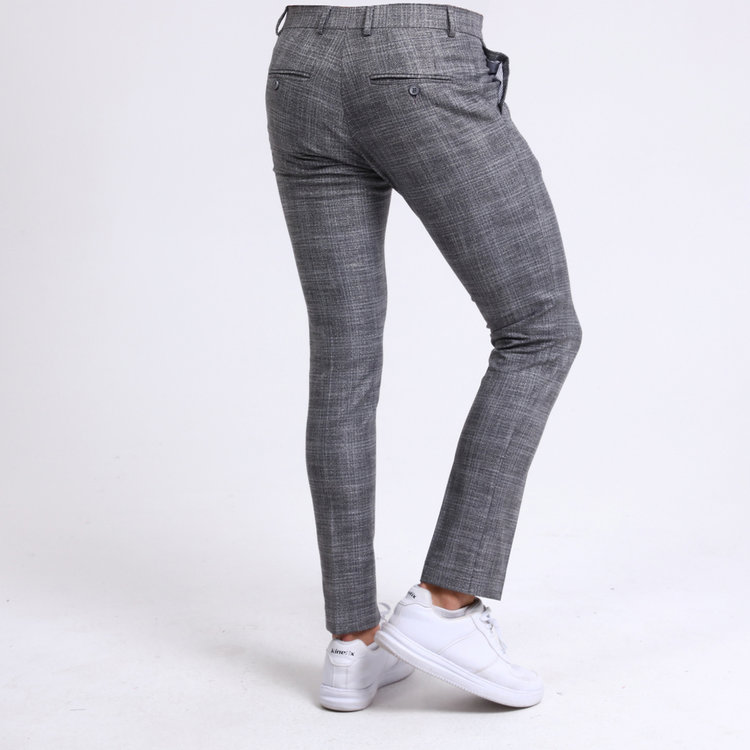 Heren Pantalon 9198-02 GERUIT GRIJS