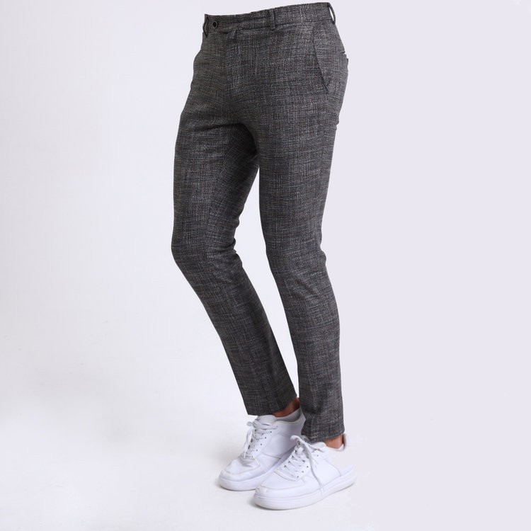 Heren Pantalon 9225-01 GERUIT GRIJS