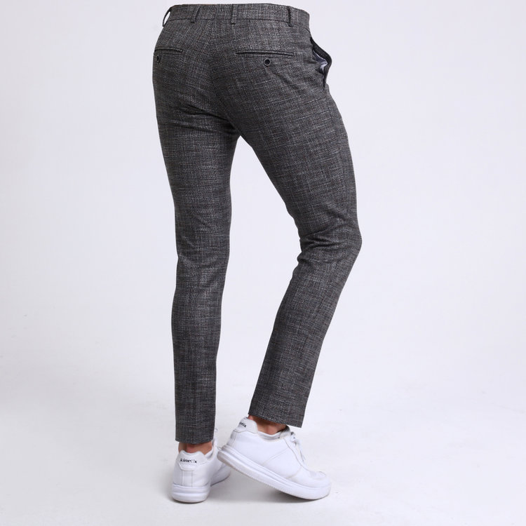 Heren Pantalon 9225-01 GERUIT GRIJS