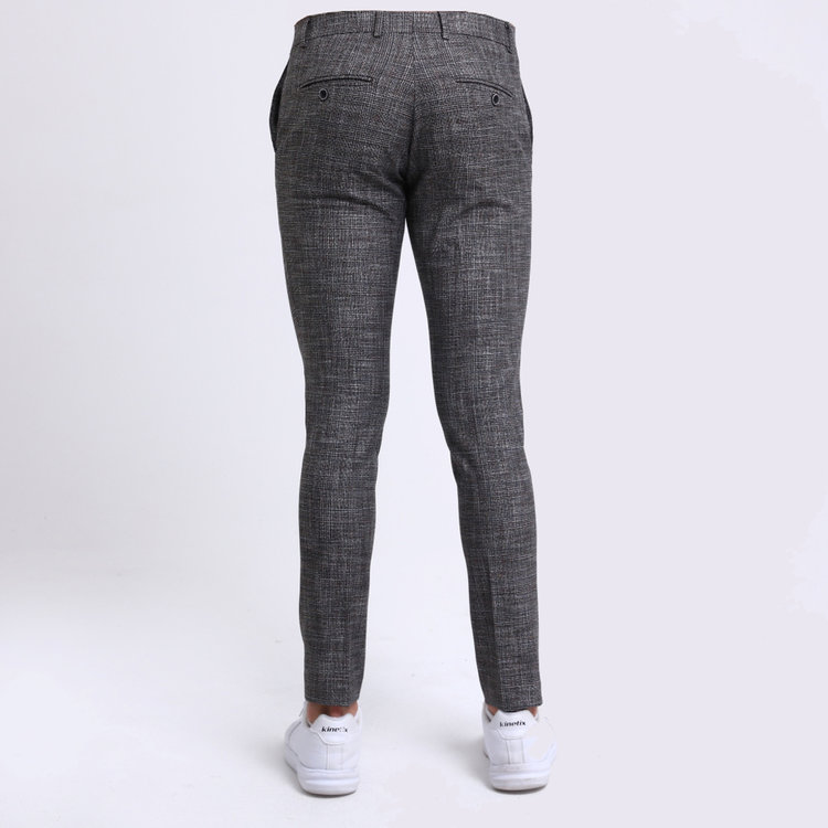 Heren Pantalon 9225-01 GERUIT GRIJS