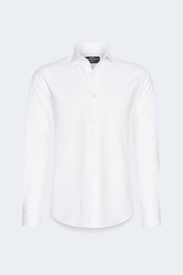 Overhemd Lange Mouw Gebroken wit