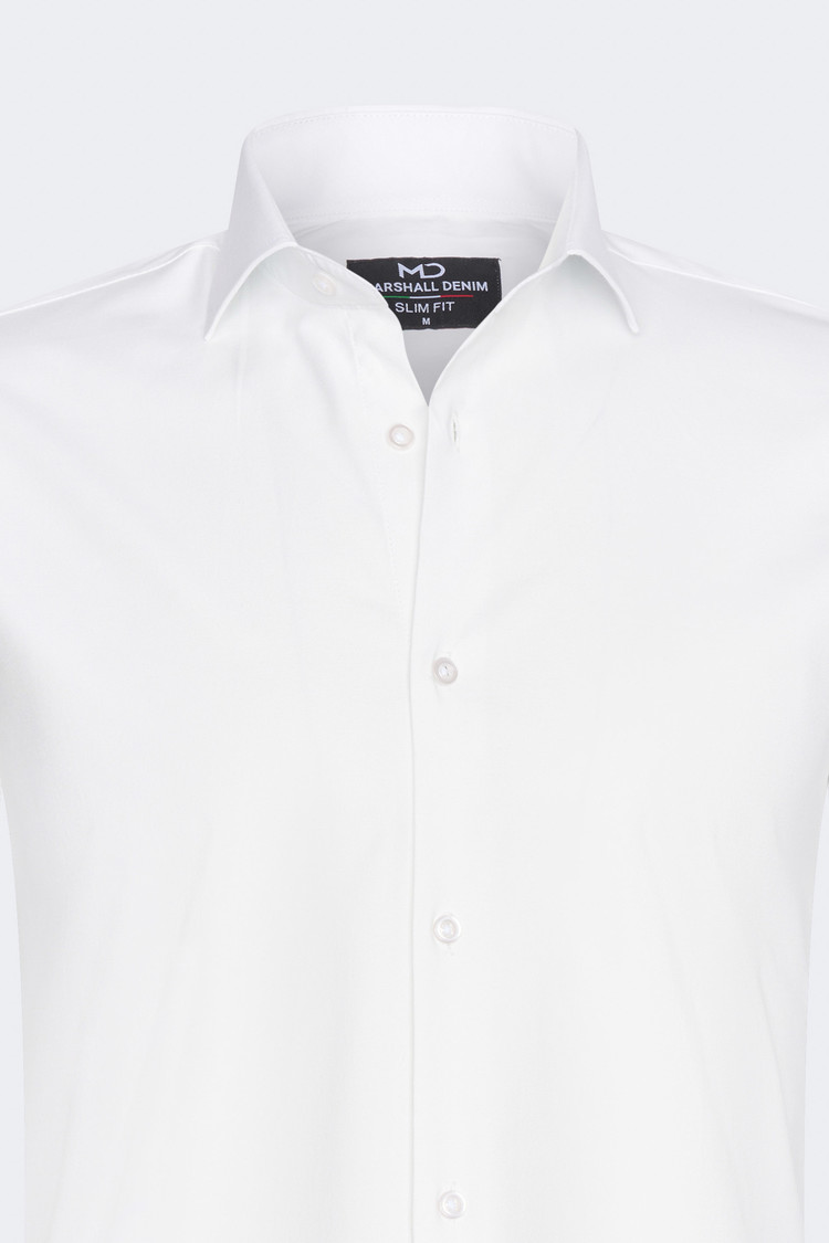 Overhemd Lange Mouw Gebroken wit