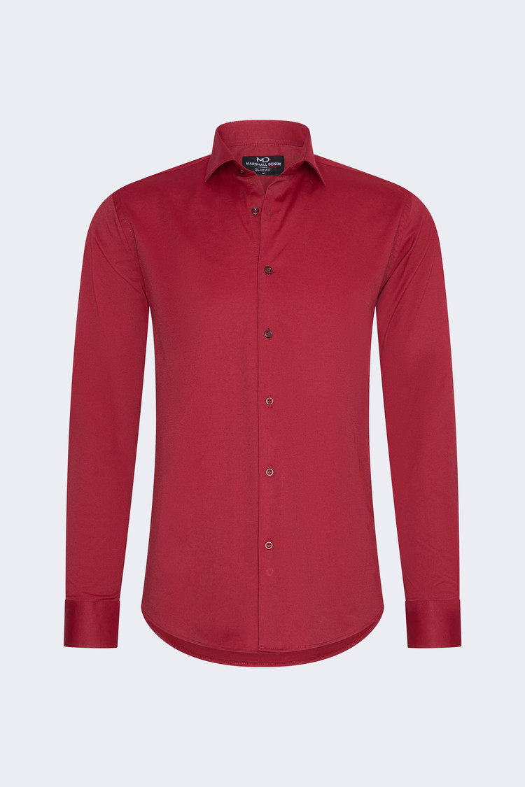 Overhemd Lange Mouw Rood
