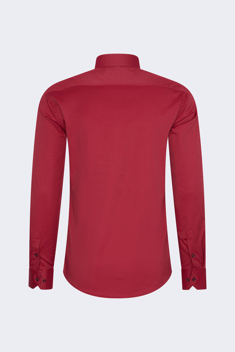 Overhemd Lange Mouw Rood